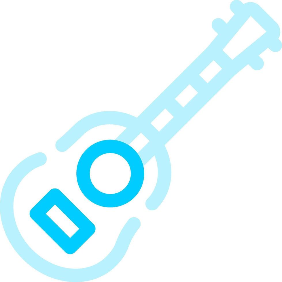 Akustikgitarre kreatives Icon-Design vektor