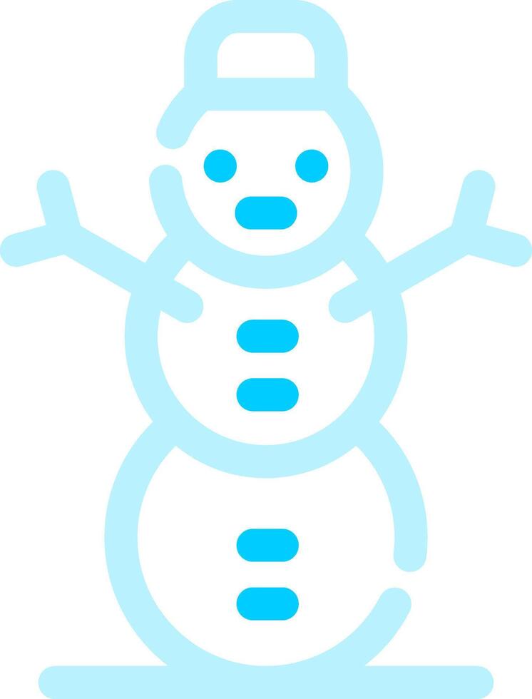 Schneemann kreatives Icon-Design vektor