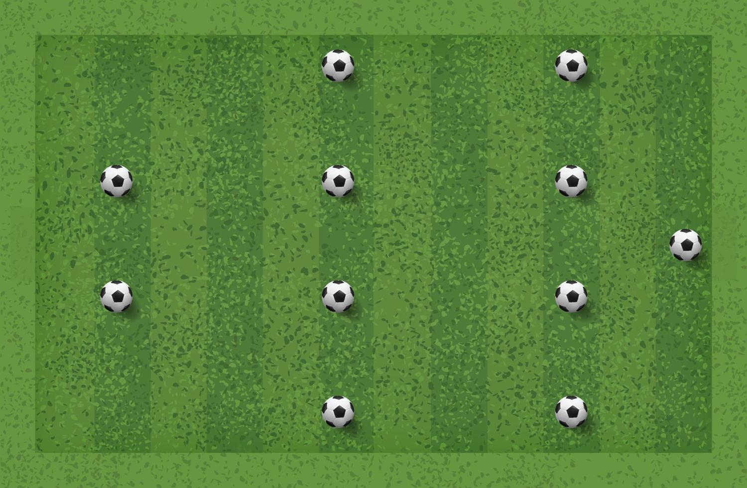 4-4-2 Fußballspiel-Taktik. Layoutposition für Trainer. Vektor. vektor