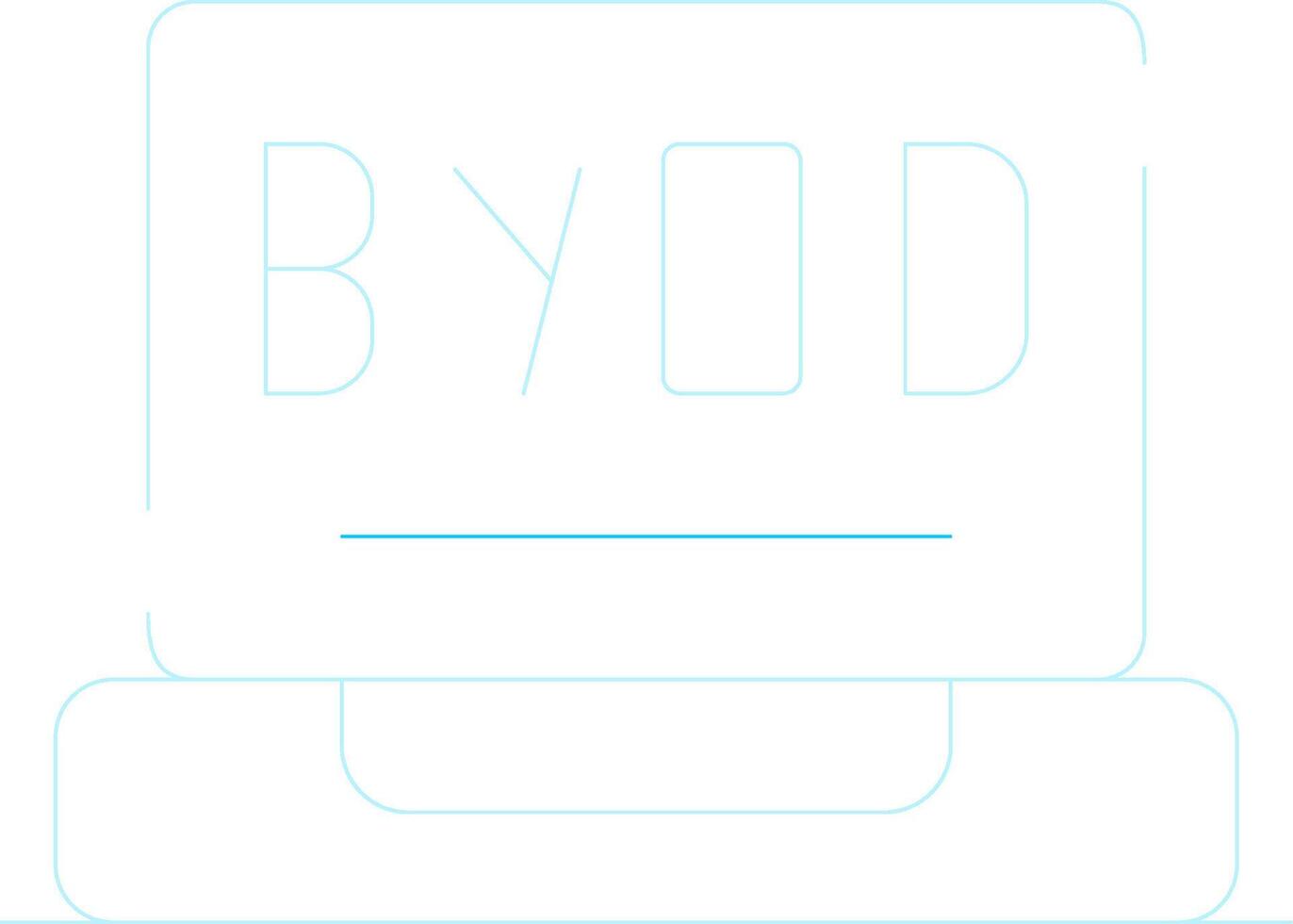 byod Turné kreativ ikon design vektor