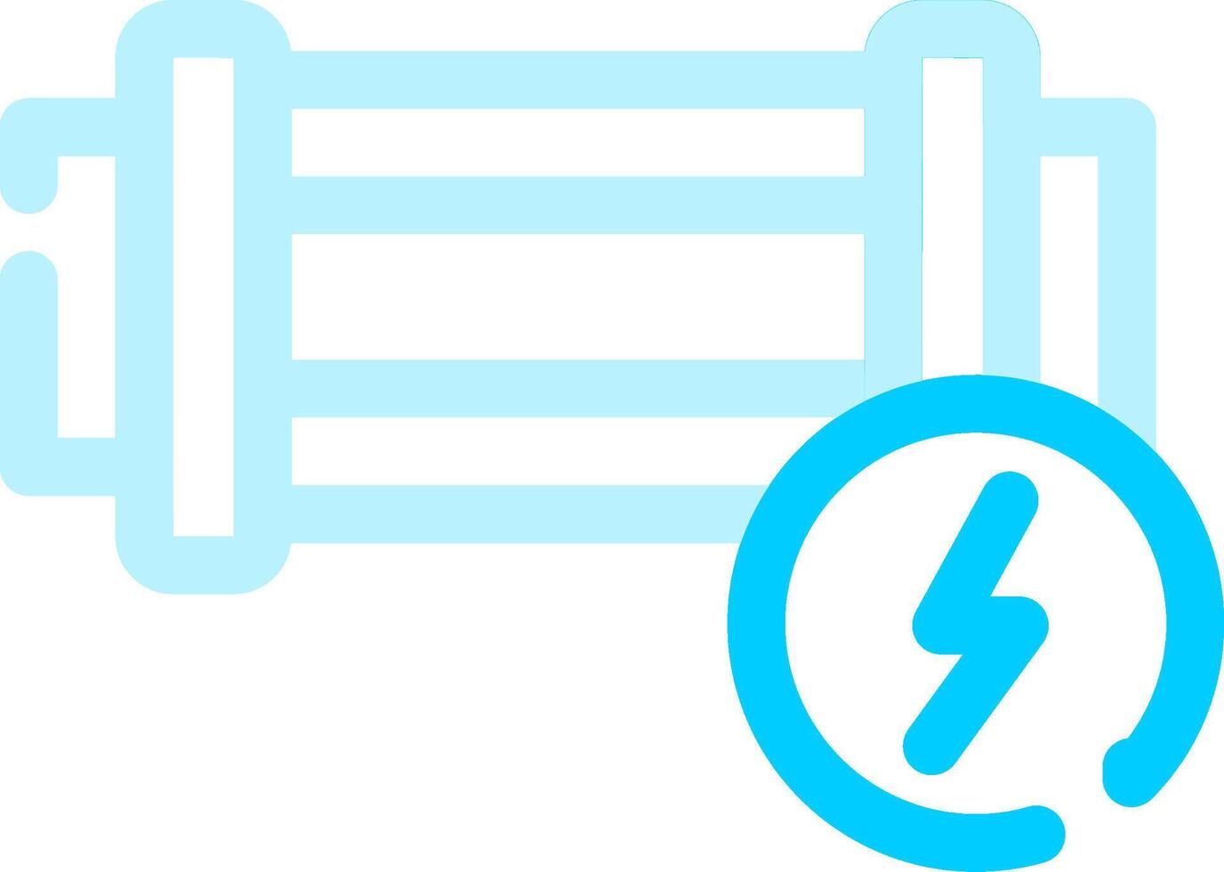 elektrisk staket kreativ ikon design vektor