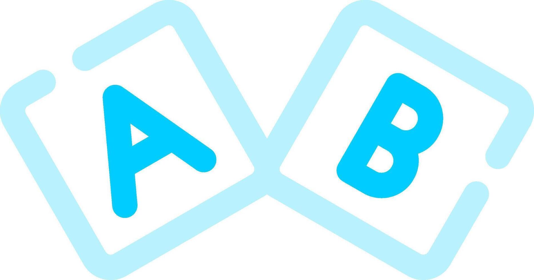 ABC-Block kreatives Icon-Design vektor