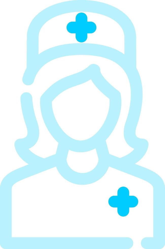 Krankenschwester kreatives Icon-Design vektor