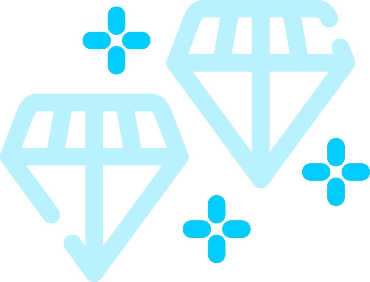 Diamanten kreativ Symbol Design vektor