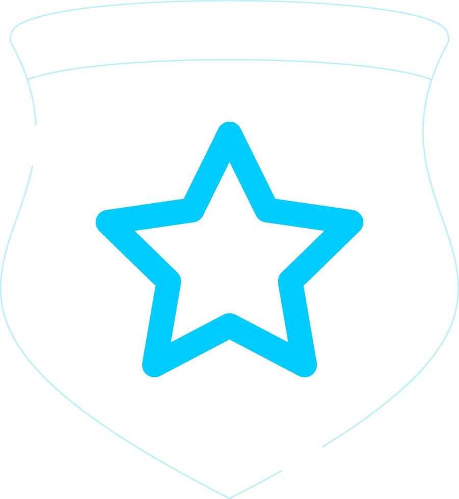 Polizeiabzeichen kreatives Icon-Design vektor