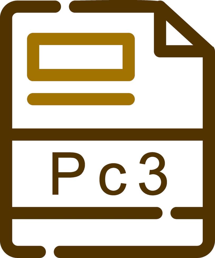 pc3 kreativ ikon design vektor