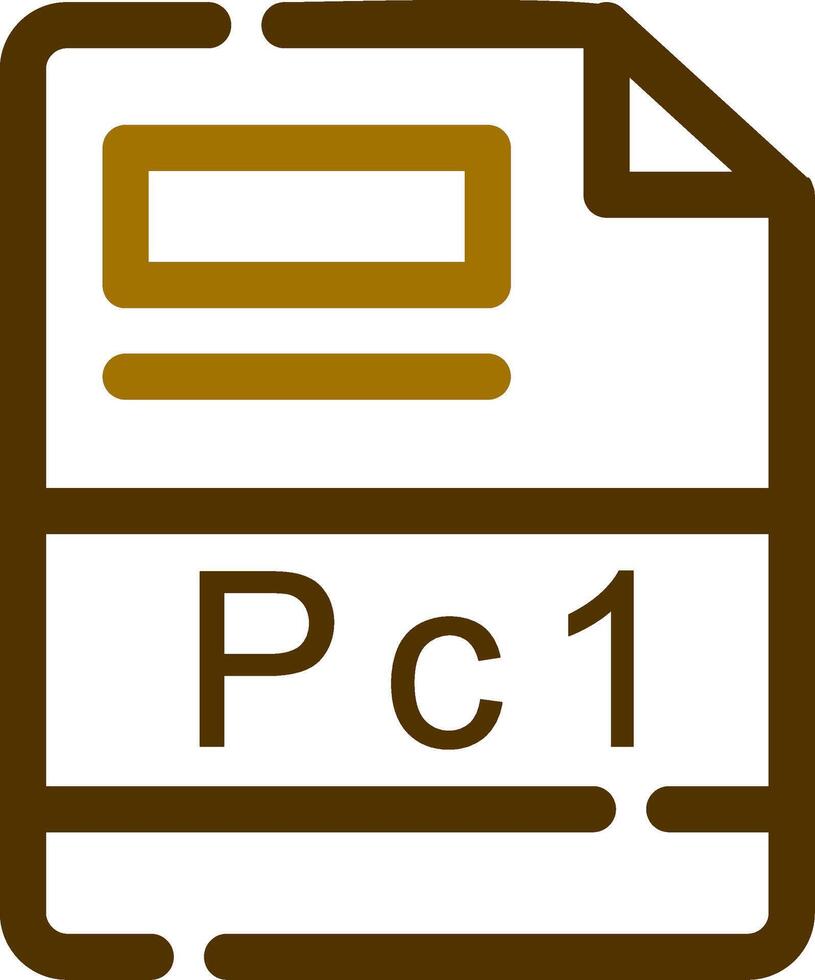 pc1 kreativ ikon design vektor