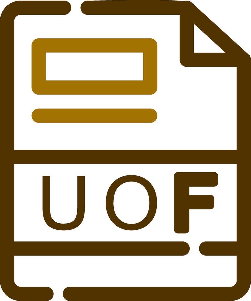 uof kreativ Symbol Design vektor