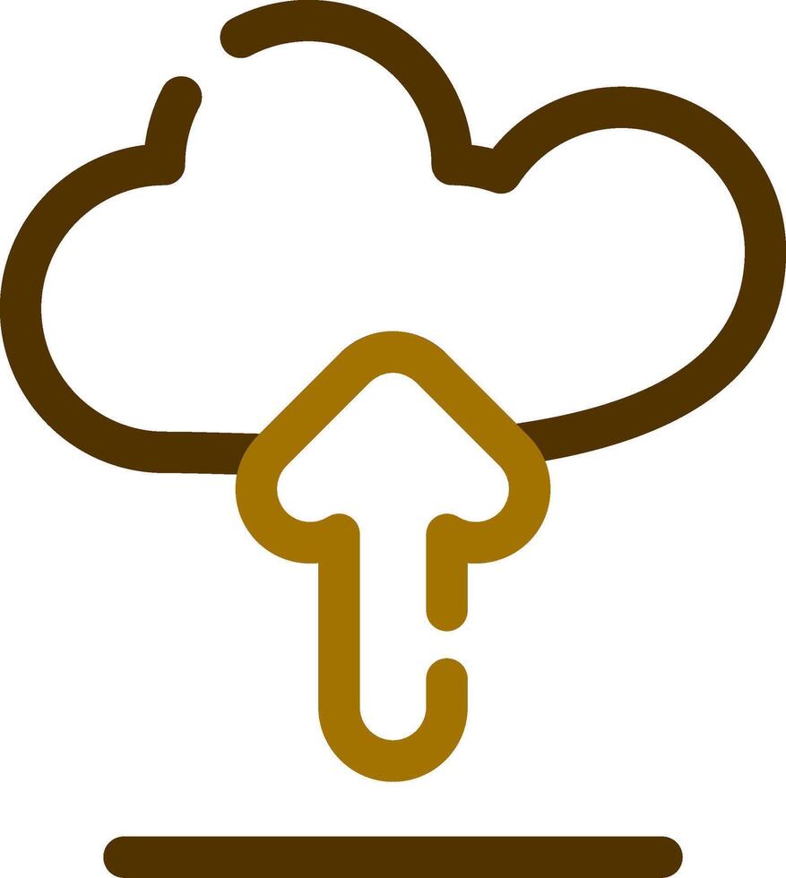 Wolke hochladen kreativ Symbol Design vektor