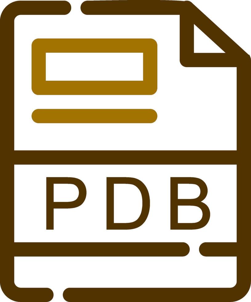 pdb kreativ Symbol Design vektor