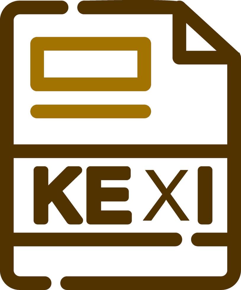 kexi kreativ ikon design vektor