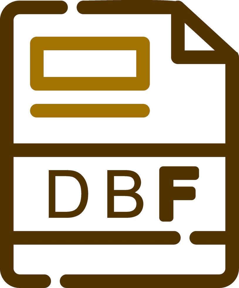 dbf kreativ ikon design vektor