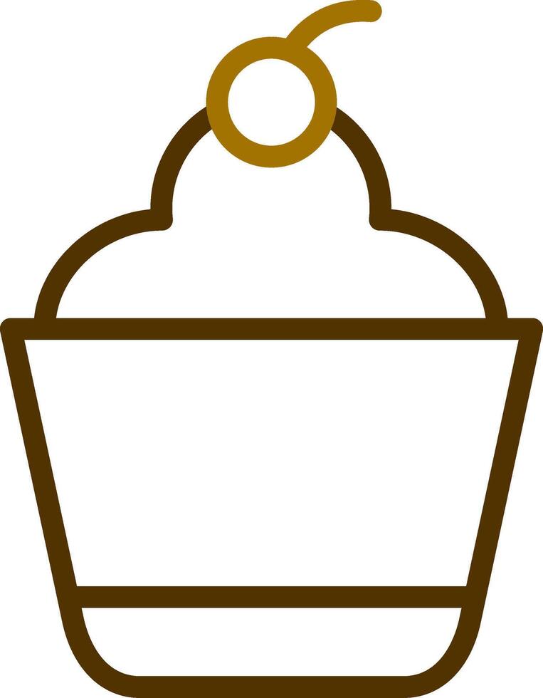 Cupcake kreatives Icon-Design vektor