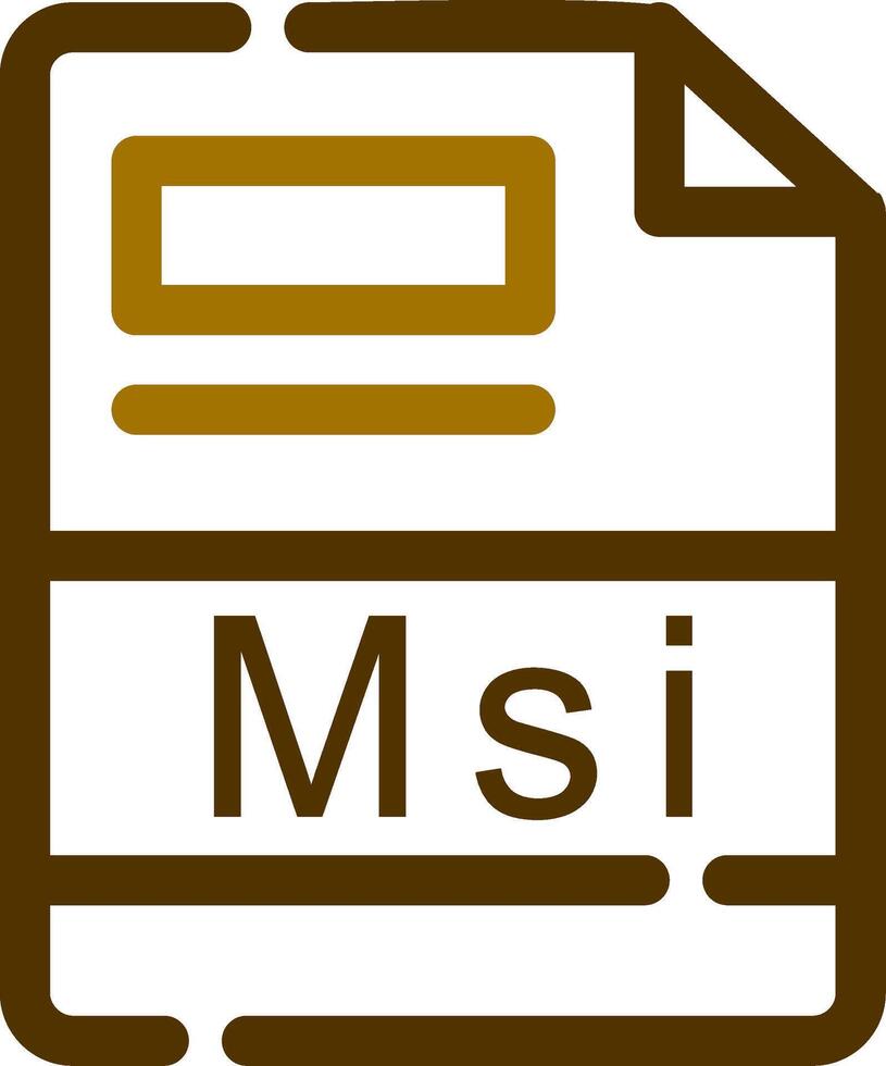 msi kreativ Symbol Design vektor