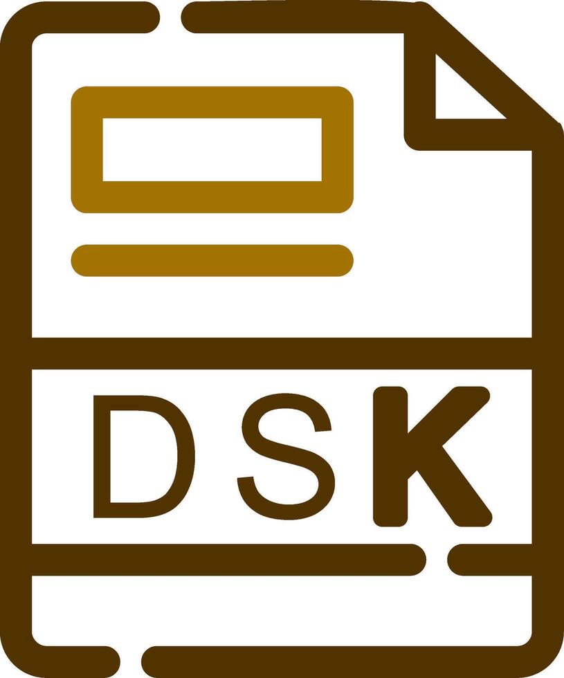 dsk kreativ ikon design vektor