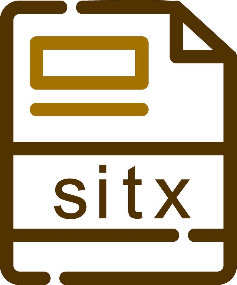 sitx kreativ Symbol Design vektor