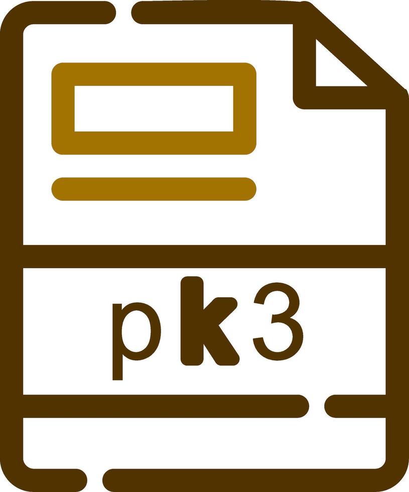 pk3 kreativ ikon design vektor