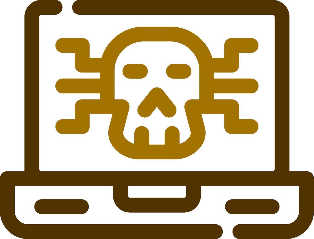 Kreatives Icon-Design für Malware vektor