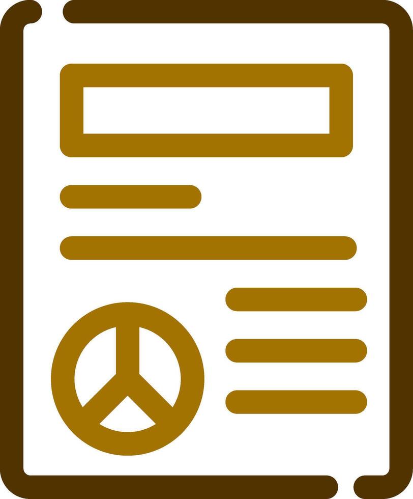 fred fördrag kreativ ikon design vektor