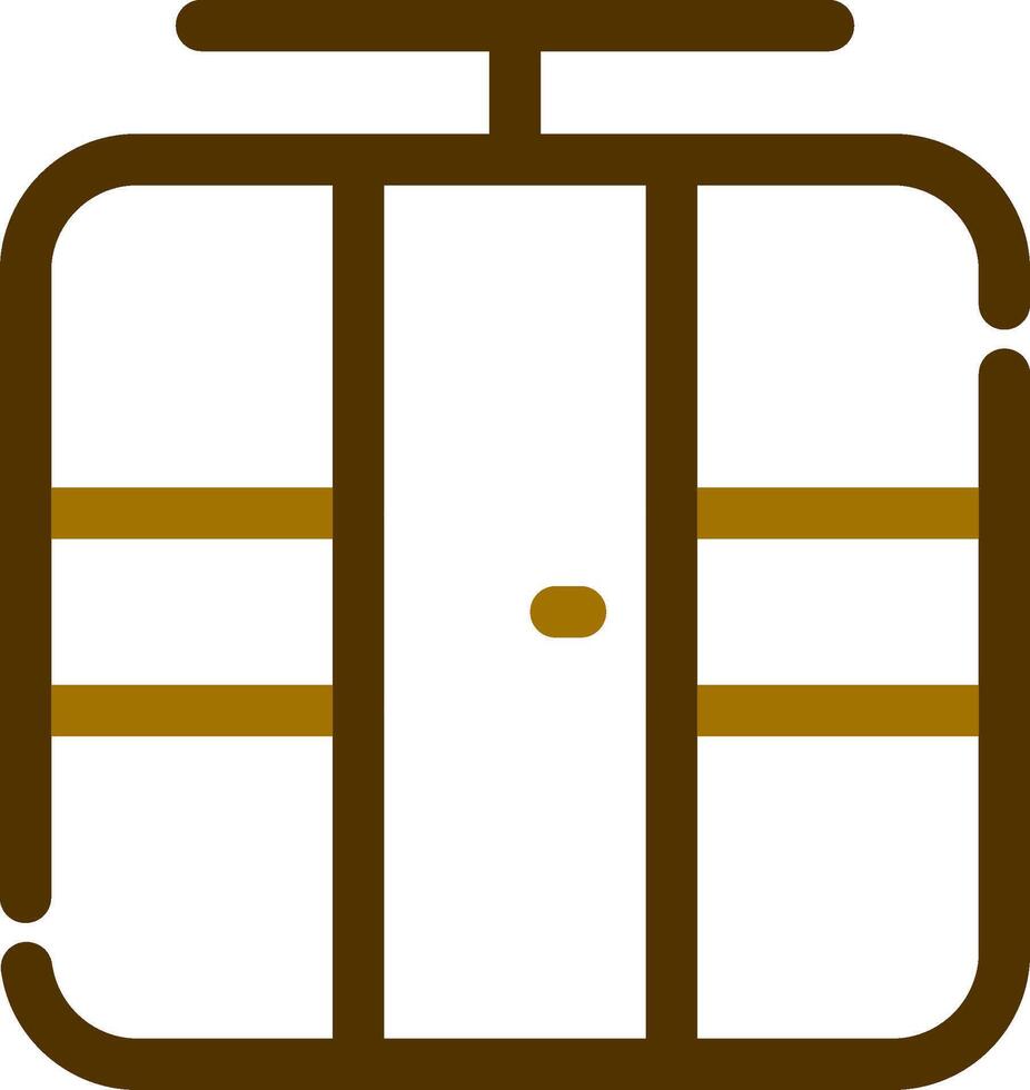 Seilbahn kreatives Icon-Design vektor