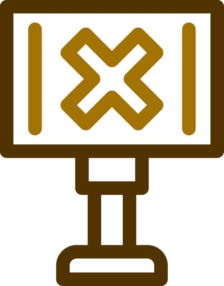 Eisenbahn Kreuzung kreativ Symbol Design vektor