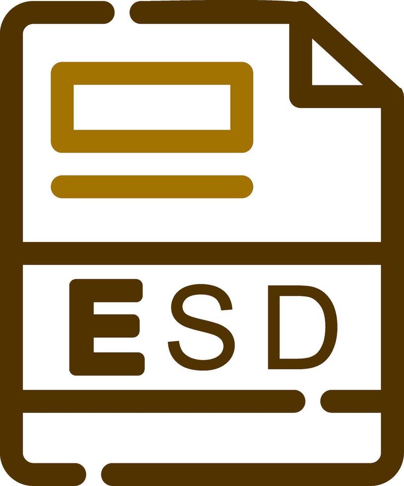 esd kreativ Symbol Design vektor