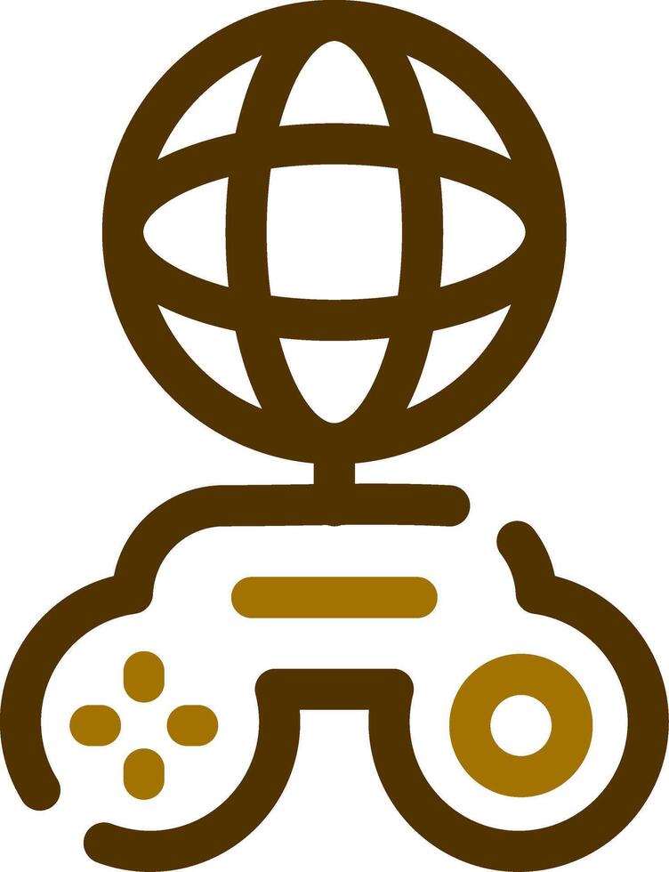 global Spielen kreativ Symbol Design vektor