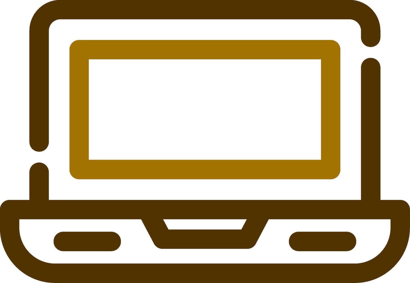 Laptop kreatives Icon-Design vektor