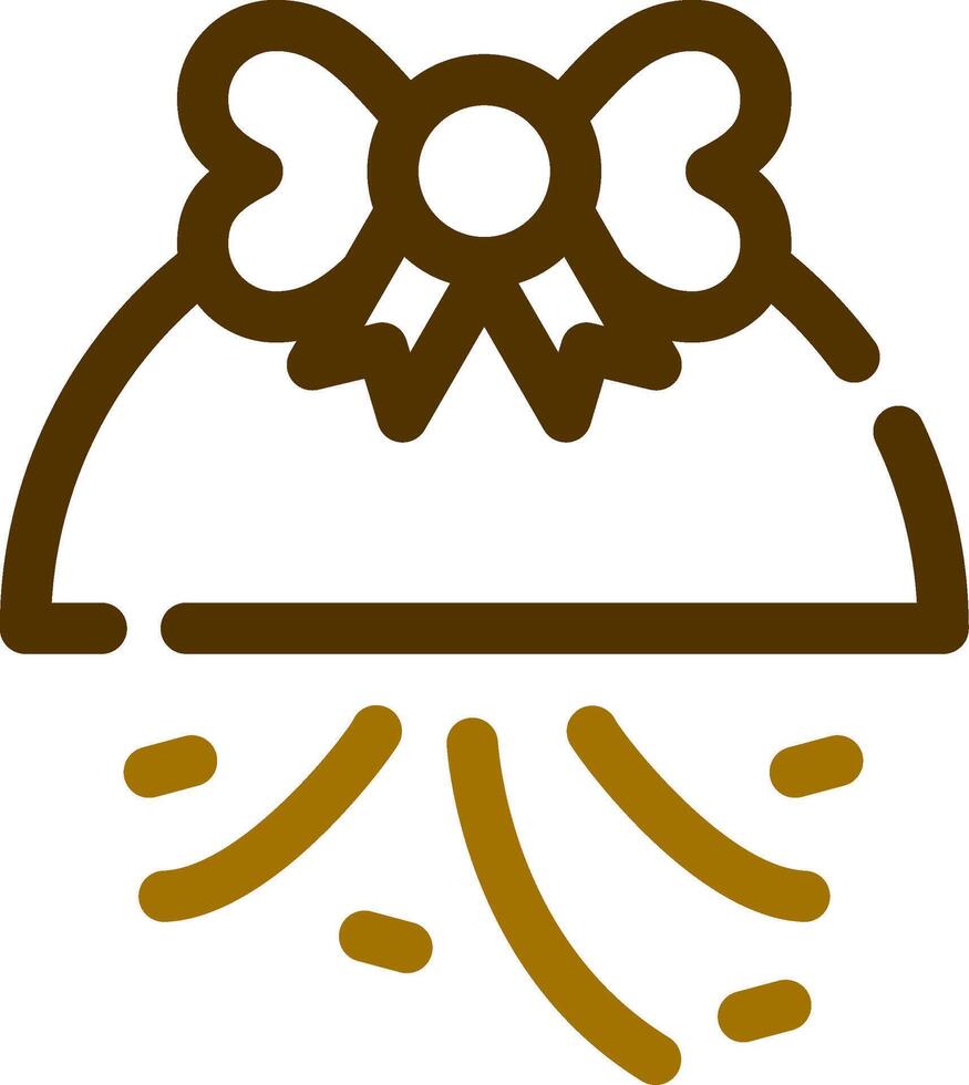 Konfetti-Kugel kreatives Icon-Design vektor