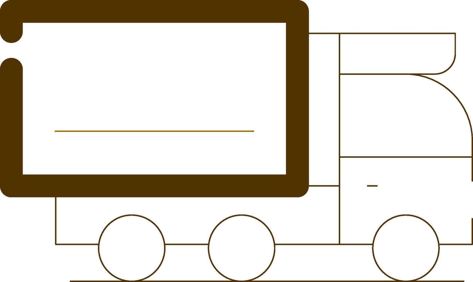 Fracht-LKW kreatives Icon-Design vektor