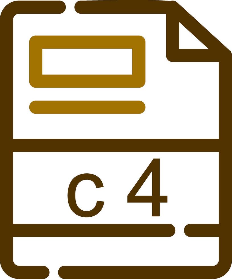 c4 kreativ ikon design vektor