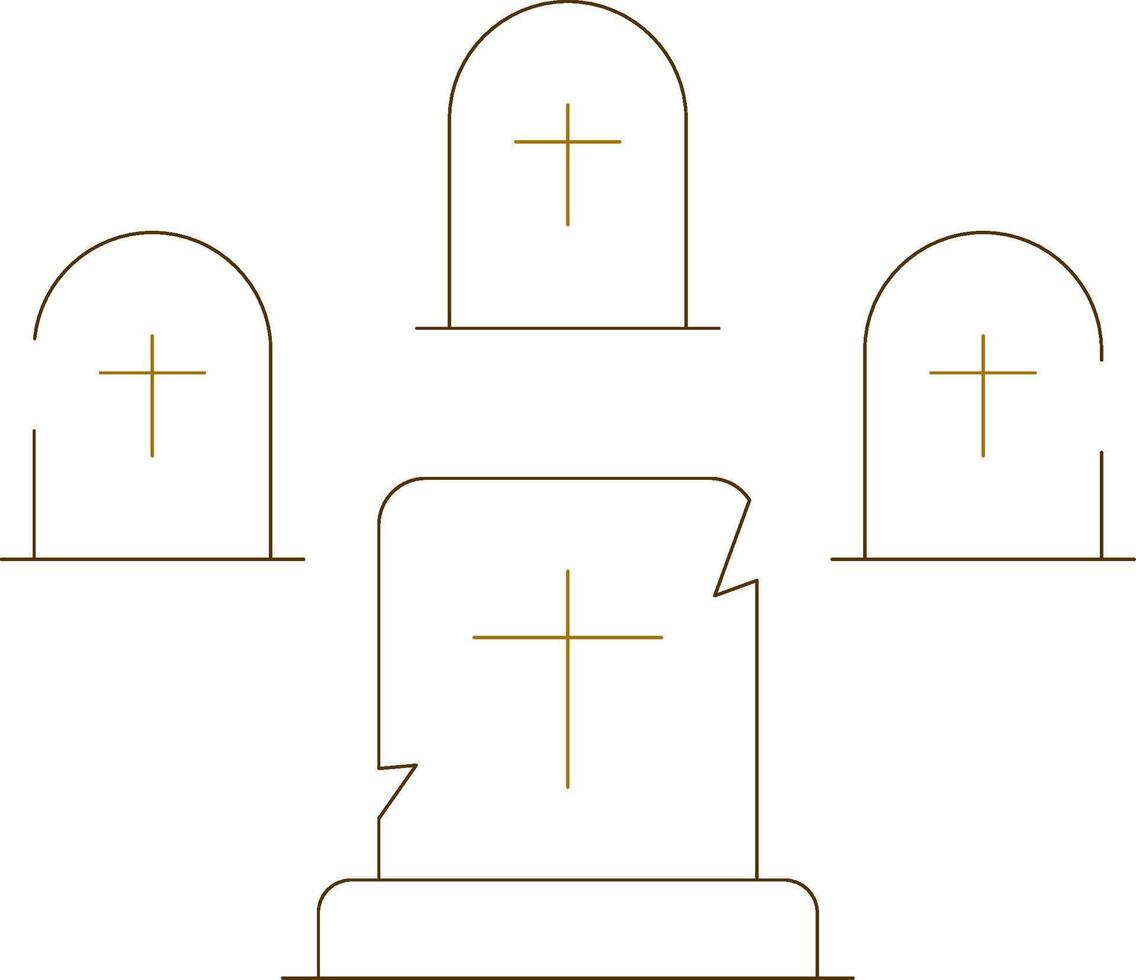 Friedhof kreativ Symbol Design vektor