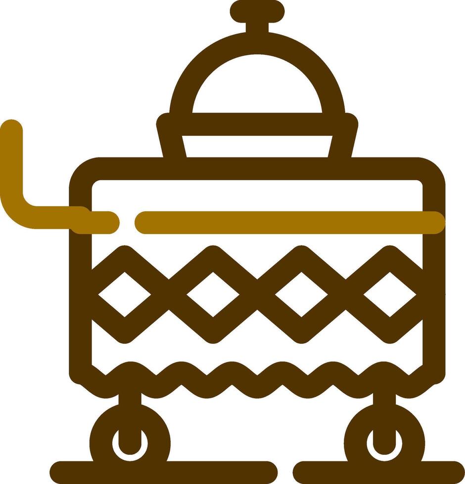 Food Cart kreatives Icon-Design vektor