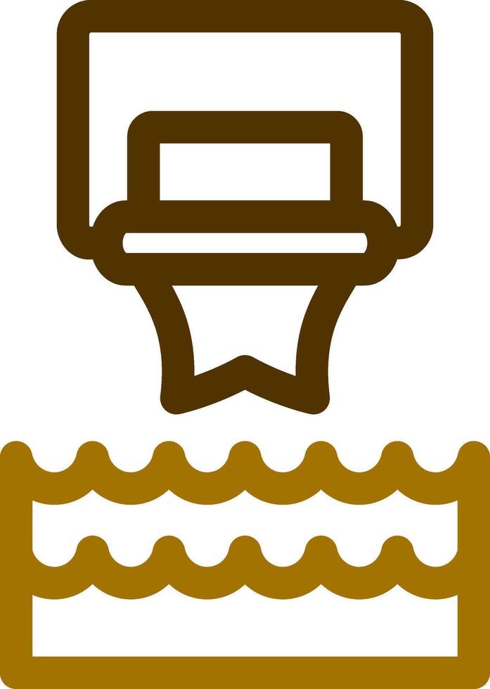 kreatives Icon-Design für Wasserbasketball vektor