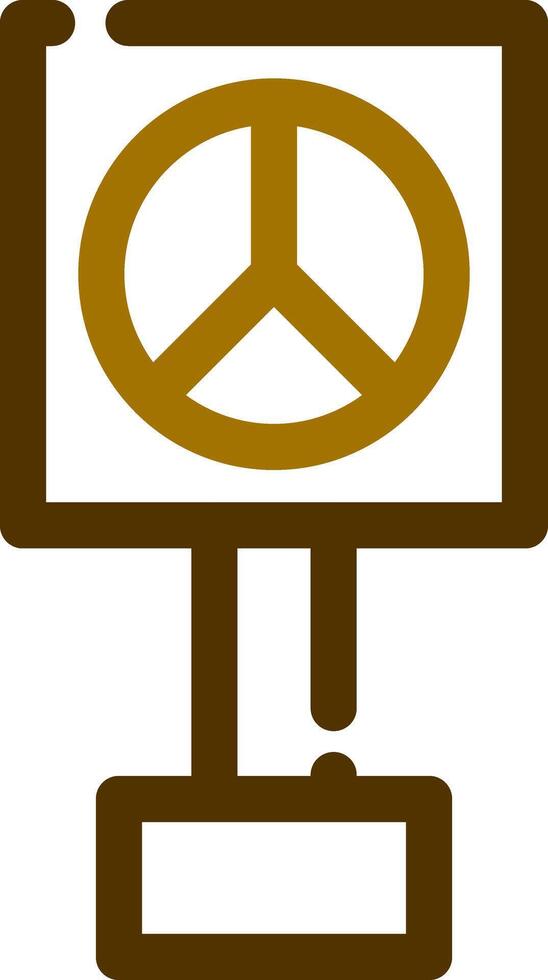 Peace-Zeichen kreatives Icon-Design vektor