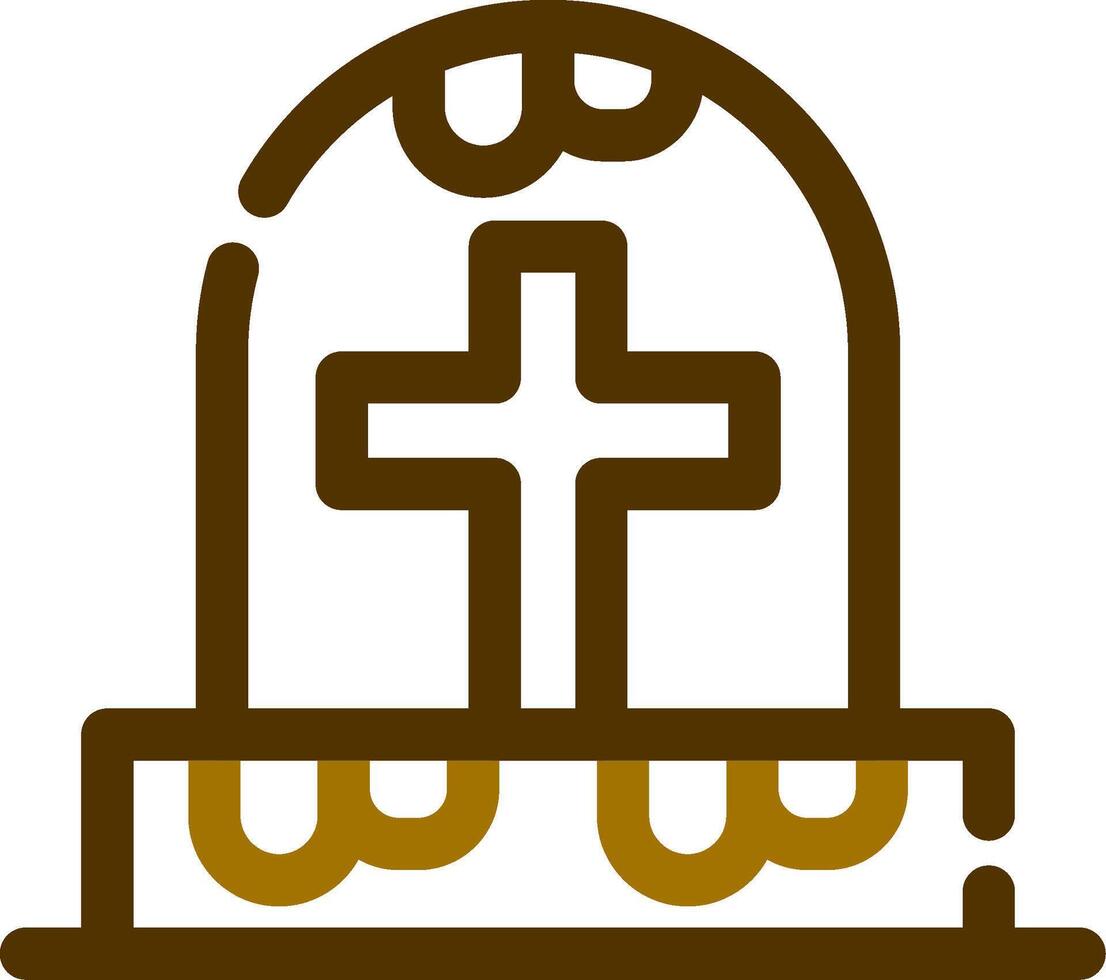 Friedhof kreatives Icon-Design vektor