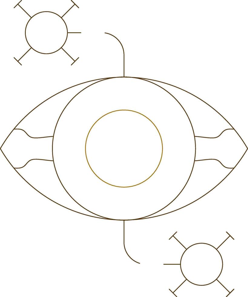 Auge Krankheit kreativ Symbol Design vektor