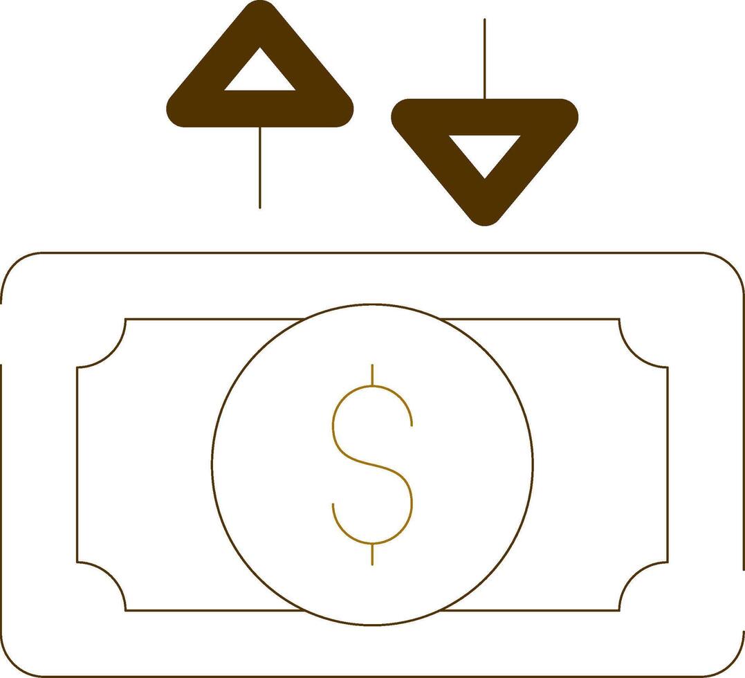 kontanter strömma kreativ ikon design vektor