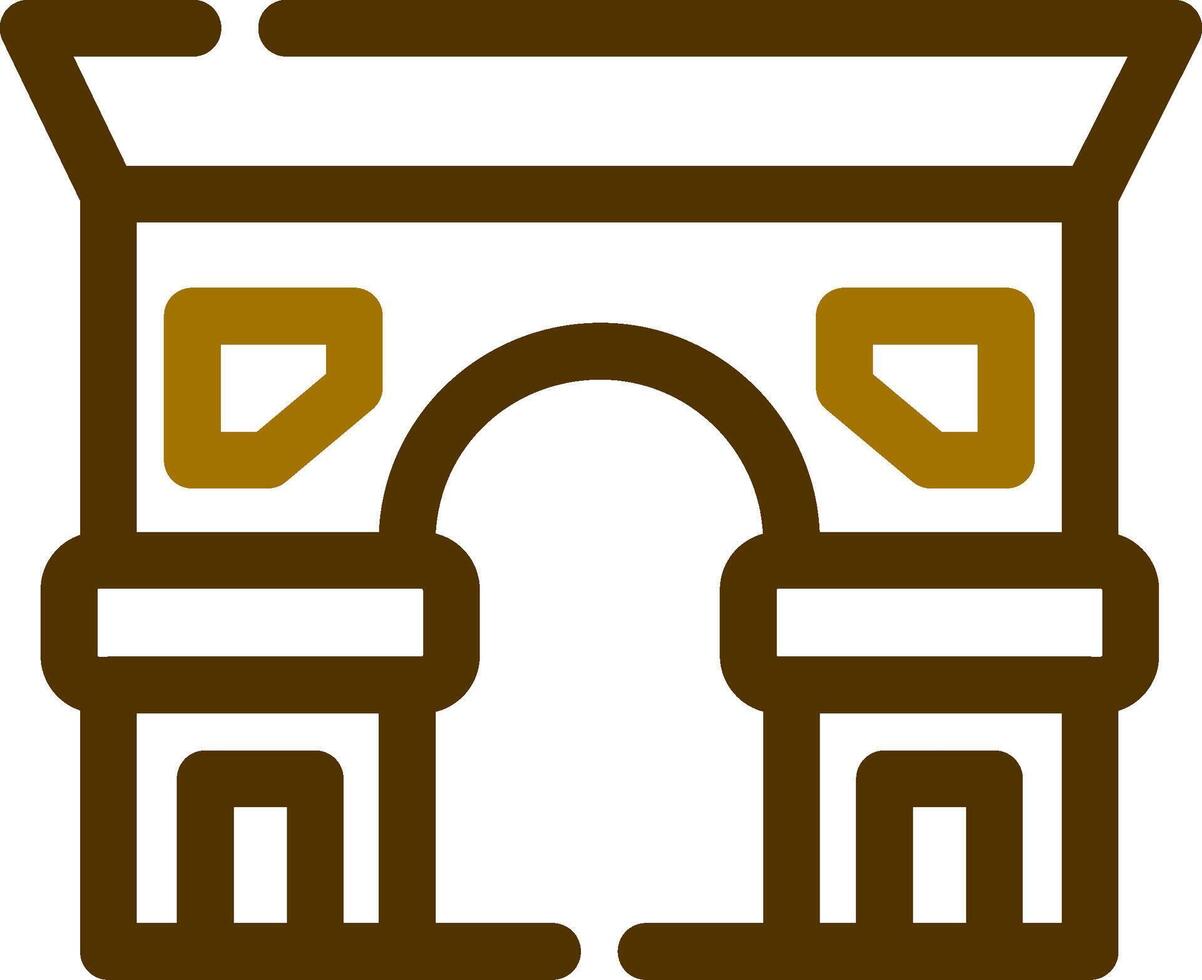 Arc de Triomphe kreatives Icon-Design vektor