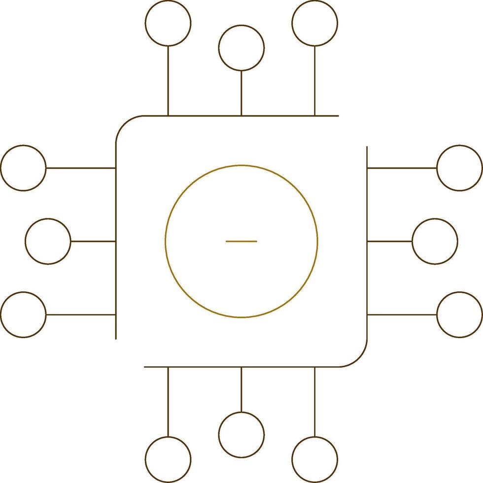 eingebettet Geräte kreativ Symbol Design vektor