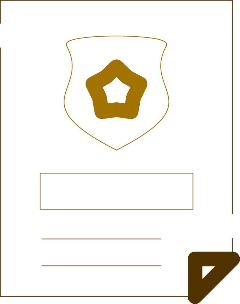 Polizei Zertifikat kreativ Symbol Design vektor