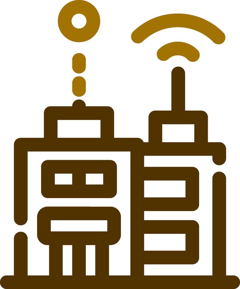 Smart City kreatives Icon-Design vektor