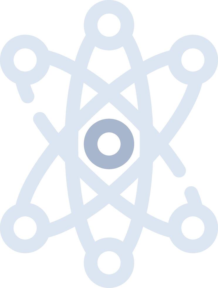 Atom kreatives Icon-Design vektor