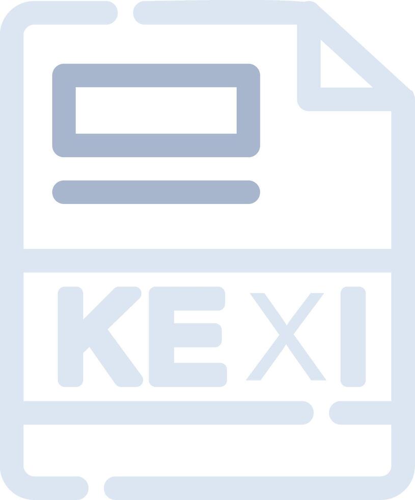 kexi kreativ ikon design vektor