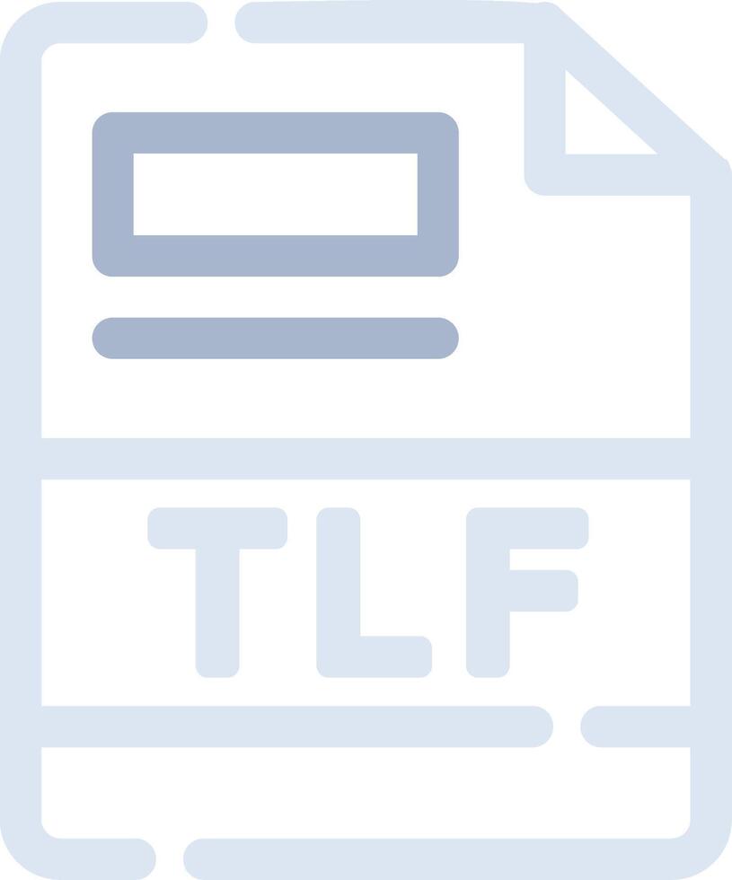 tlf kreativ ikon design vektor