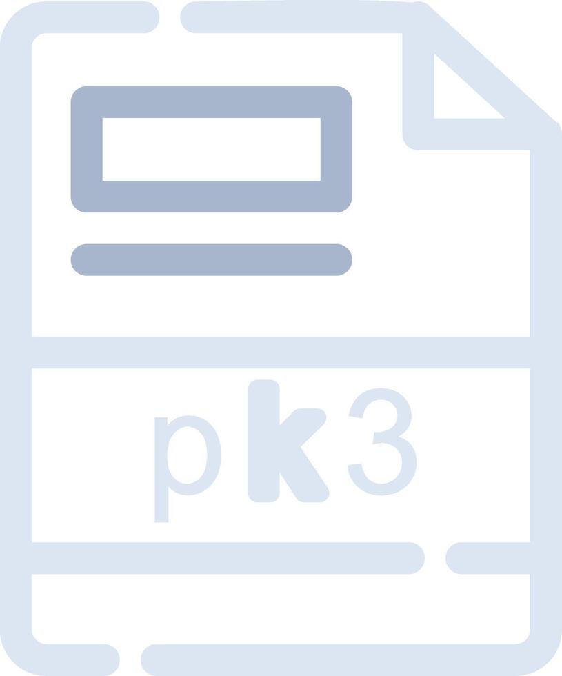 pk3 kreativ ikon design vektor