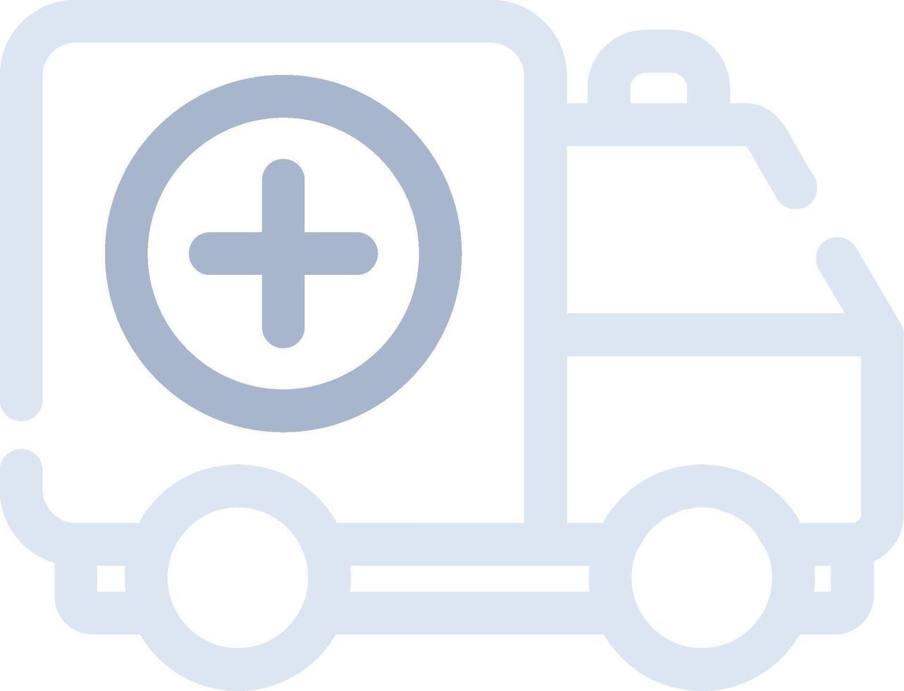 Krankenwagen kreatives Icon-Design vektor