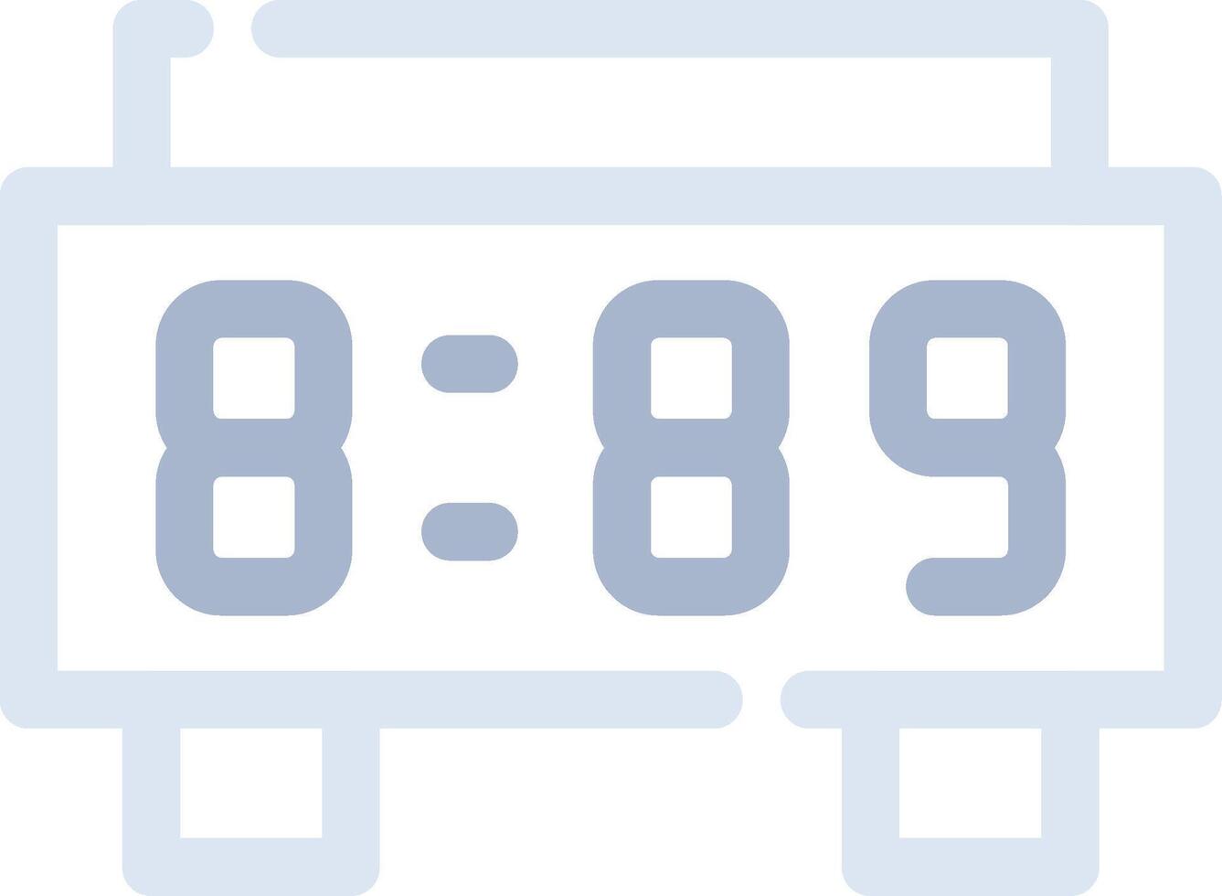 Digitaluhr kreatives Icon-Design vektor