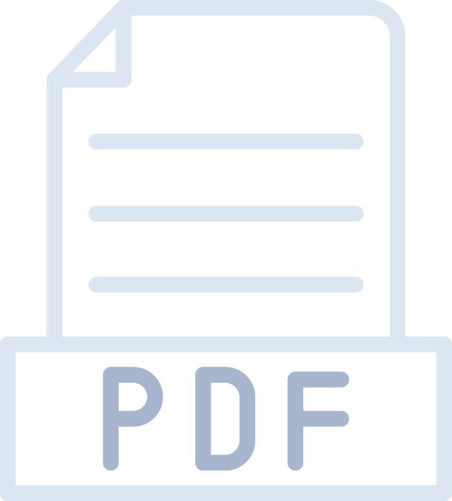 pdf kreativ Symbol Design vektor