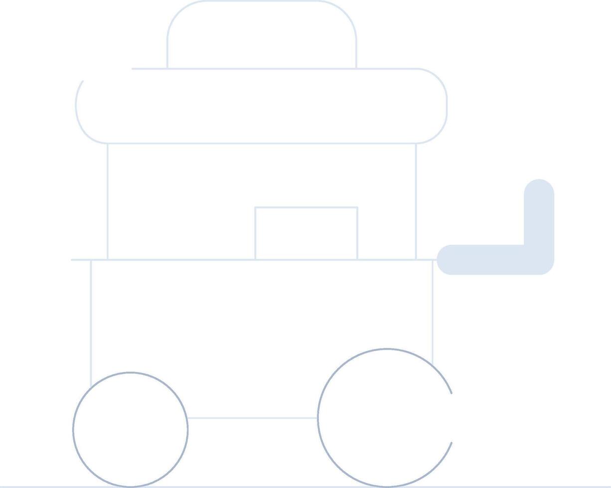 Food Cart kreatives Icon-Design vektor